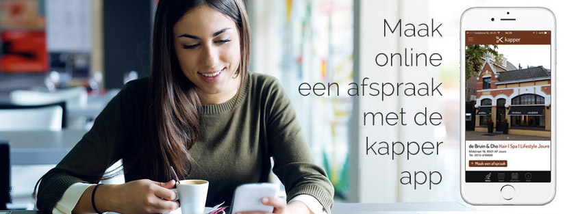 Maak een afspraak via Dè Kapper App